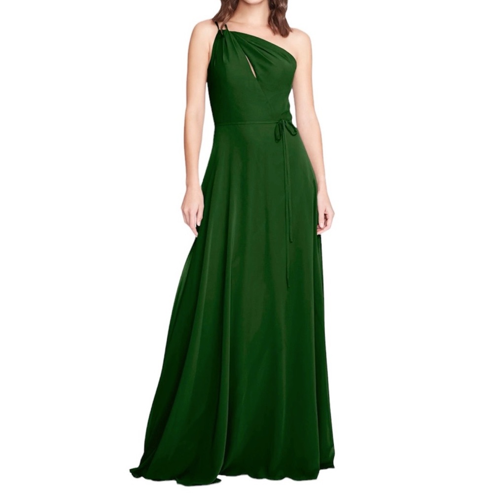 NWT Marchesa Notte One-Shoulder A-Line Gown Dress Size 6